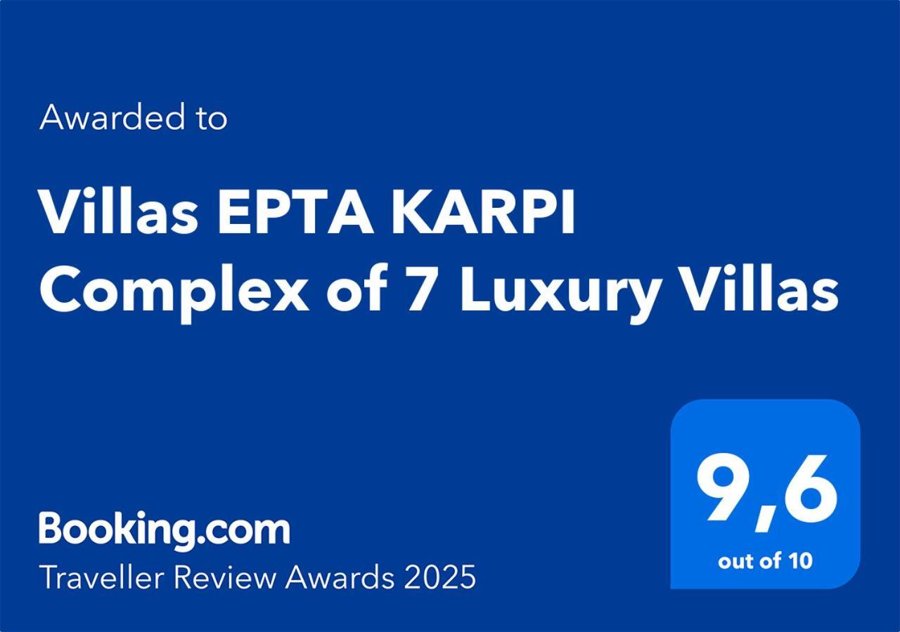 Villas Epta Karpi Complex Of 7 Luxury Villas Skriperon Exterior photo